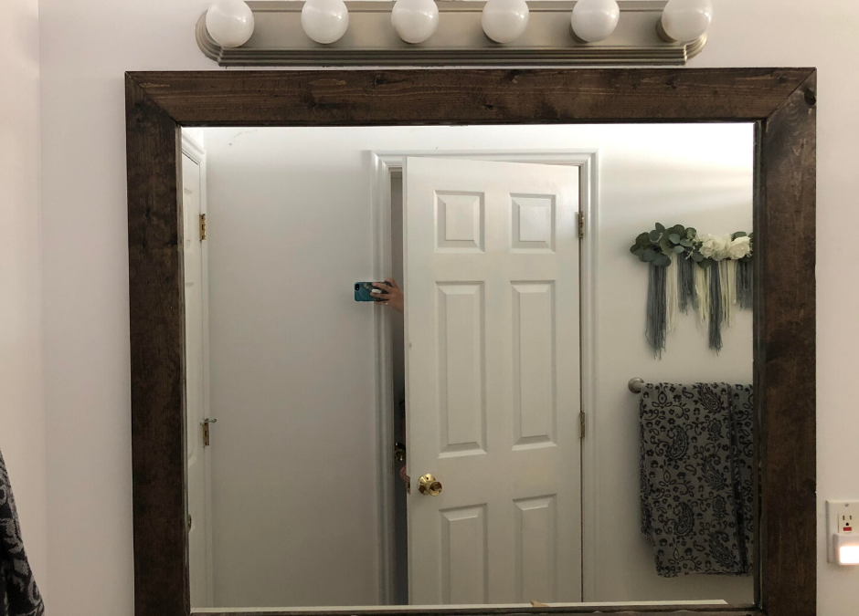 Easy DIY Mirror for Your Bathroom