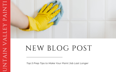 Top 5 Prep Tips to Make Your Paint Job Last Longer